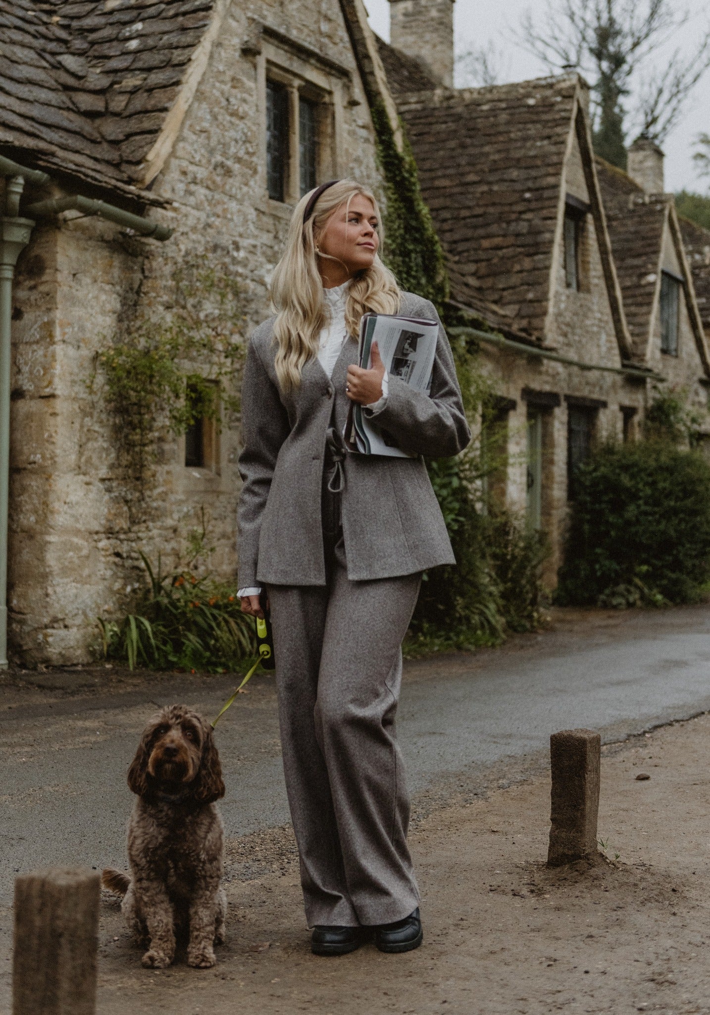 PCRILEY Tailored Trousers - Hot Fudge